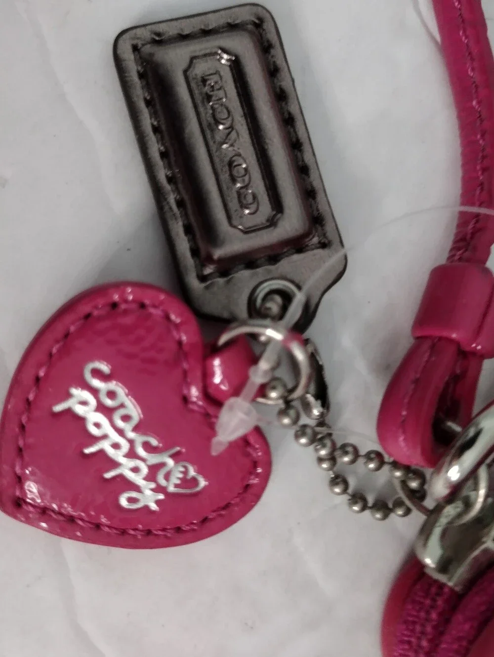 Vintage Y2K Coach Peyton Poppy Dream C Case Wristlet Pink Purple Monogram Rare - Picture 6 of 8